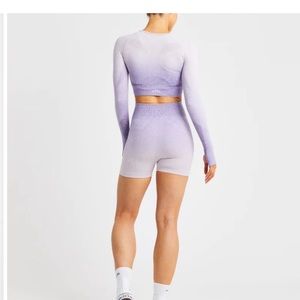 AYBL purple ombré shorts